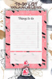 Daily To Do List Planner | Daily Goals, Haftalık Ajanda, Aylık Defter | A5 50Syf 15*21cm