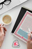 Cute Daily To Do List Planner |  , Haftalık Ajanda, Aylık Defter | A5 50Syf 15*21cm