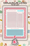 Yapılacaklar Listesi Planlayıcı | To Do List Planner, Günlük Hedef, Aylık Defter | A5 50Syf 