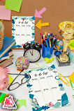 Daily To Do List Planner | Daily Goals, Haftalık Ajanda, Aylık Defter | A5 50Syf 15*21cm