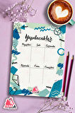 Yapılacaklar Listesi Planlayıcı | To Do List Planner, Günlük Hedef, Aylık Defter | A5 50Syf 