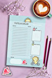 Yapılacaklar Listesi Planlayıcı | To Do List Planner, Günlük Hedef, Aylık Defter | A5 50Syf 