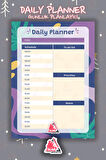 Daily Planner Note | Günlük Hatırlatıcı Planlayıcı, Haftalık Ajanda, Aylık Defter | A5 50Syf 15*21cm