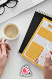 Weekly Planner Note | Haftalık Hatırlatıcı Planlayıcı, Günlük Ajanda,Aylık Defter | A5 50Syf 15*21cm