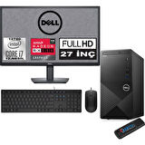 Dell Vostro 3910 MT Intel Core I7 12700 16GB 256GB SSD 27" FHD Ubuntu AMD RX550-4GB Masaüstü Bilgisayar 27N3910RX550U06 + Zetta USB Bellek