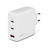 Ttec Süper Hızlı Gan 120W 2x PD Type C ve 1x USB Girişli Şarj Aleti, Akım ve Isı Korumalı Şarj Adaptörü