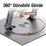 Polham 11-17 Inch Yükseklik Ayarlamalı, Katlanabilir Tablet Ve Laptop Standı, 360 Derece Dönebilen
