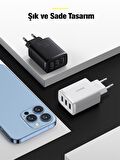 Baseus USB Hızlı Şarj Aleti Beyaz
