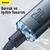 Baseus 20W 1.2metre Type C To Iphone Lightning Ultra Hızlı Şarj ve Data Kablosu,Akım Korumalı Kablo
