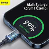 Baseus 20W 1.2metre Type C To Iphone Lightning Ultra Hızlı Şarj ve Data Kablosu,Akım Korumalı Kablo