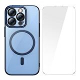 Baseus iPhone 14 Pro Max Ful Kaplama Kırılmaz Ekran Koruyucu ve Magsafe Kılıf, Air Armor Kılıf,Sararmaz