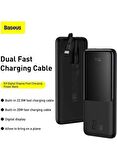 Baseus Dijital Göstergeli 10000 mAh Hızlı Şarj Powerbank Beyaz 