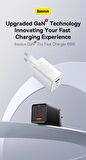 Baseus Type-C 65 Watt Hızlı Şarj Aleti Beyaz