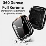 Polham Apple Watch Ultra 49mm Ful Koruma Kılıf ve Ekran Koruyucu, Elektro Kaplama Silikon Kılıf