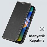 Polham Standlı Cüzdanlı İphone 14 Plus 6.7 Uym Kapaklı Ful Korumalı Kılıf, PU Deri Manyetik Kapak