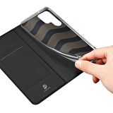 Polham Samsung Galaxy S23 Plus Kapaklı Kılıf, Kart Bölmeli Manyetik Kapaklı, 360 Derece Tam Koruma Kılıf