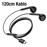 Polham HC Series 1.2MT Kablolu Type-C Kulakiçi Mikrofonlu Kablolu Kulaklık, HİFİ Ses Kaliteli Kulaklık