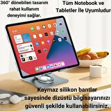 Polham 360 Derece Dönebilen Yükseklik ve Açı Ayarlı Notebook ve Tablet Standı, Kaydırmaz, Katlanabilir Stand