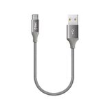 Ttec 30Cm Süper Hızlı Type C Şarj ve Data Kablosu, Örgü Kopmaz Halat Type C Kablo, Powerbank Şarj Kablosu