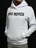 Diyadin Unisex Beyaz Kapşonşlu Sweatshirt