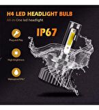 2 Adet Balp PRO CSP 9005 Mini Led Xenon Bulut Teknolojisi 55W 8800LM 6500K