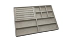 Tanzanya Model Süet Kumaş Krem Renk 24/34 Cm Takı Organizeri