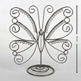 İthal Metal Gri  Renk 26x28Cm Küpe Standı