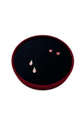 Silindir Model Süet Kumaş 20/20 cm Batırmalı Küpe-Piercing Tablası