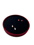 Silindir Model Süet Kumaş 20/20 cm Batırmalı Küpe-Piercing Tablası