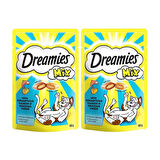 Dreamies 2 Paket Mix Peynirli Somonlu Kedi Ödülü Maması 60 gr