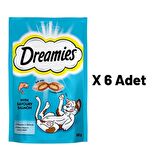 Dreamies Somonlu Kedi Ödülü 60 gr 6'lı