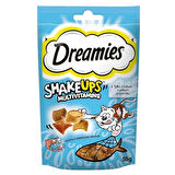 Dreamies Shake Ups Somon Karides Ton Balığı Kedi Ödülü 55 Gr