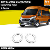 Fiat Ducato Krom Sis Farı Çerçevesi 2 Prç 2014 Üzeri