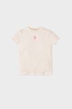 Kız Bebek Bisiklet Yaka Çiçekli Fitilli Kaşkorse Kısa Kollu Tişört
