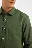 DeFacto Regular Fit Polo Yaka Gabardin Uzun Kollu Gömlek A5383AX24AUGN900