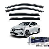 Renault Clio 5 Niken Kromlu Cam Rüzgarlığı 4lü Set 2020 ve Üstü