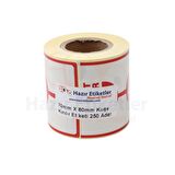 Kırılır Etiketi (Fragile Label) Yapışkanlı Sticker Çıkartma 70mm X 80mm 250 Adet