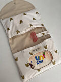 Gold Mickey Poplin Bej Poplin Organizer