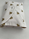 Gold Mickey Poplin Bej Poplin Organizer