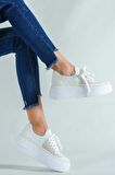 Modatalika Kadın Dantel Triko Tarz Sneaker