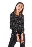Modatalika Kadın Baskılı Bluz