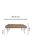 DTM HOME Gold Capitone Bench Puf