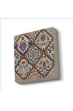 İtalyan Çini Deseni Baskılı Taş Magnet 5X5