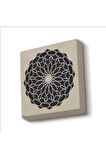 Yuvarlak Rumi Desen Baskılı Taş Magnet 5X5
