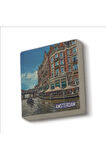 Amsterdam Görseli Baskılı Taş Magnet 5X5
