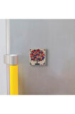 Nar Ağacı Baskılı Taş Magnet 5X5