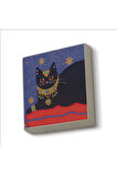 Kedi Baskılı Taş Magnet 5X5