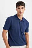 DeFacto New Regular Fit Kısa Kollu Pike Basic Düz Polo Tişört D4610AX24SMNV241