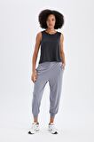 DeFactoFit Oversize Geniş Kalıp Sporcu Pantolon Jogger Paça Standart Boy Modal Kumaş C0492AX24SMGR225