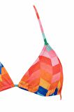 DeFacto Fall in Love Regular Fit Baskılı Üçgen Bikini Üstü Z9809AZ23SMRD197